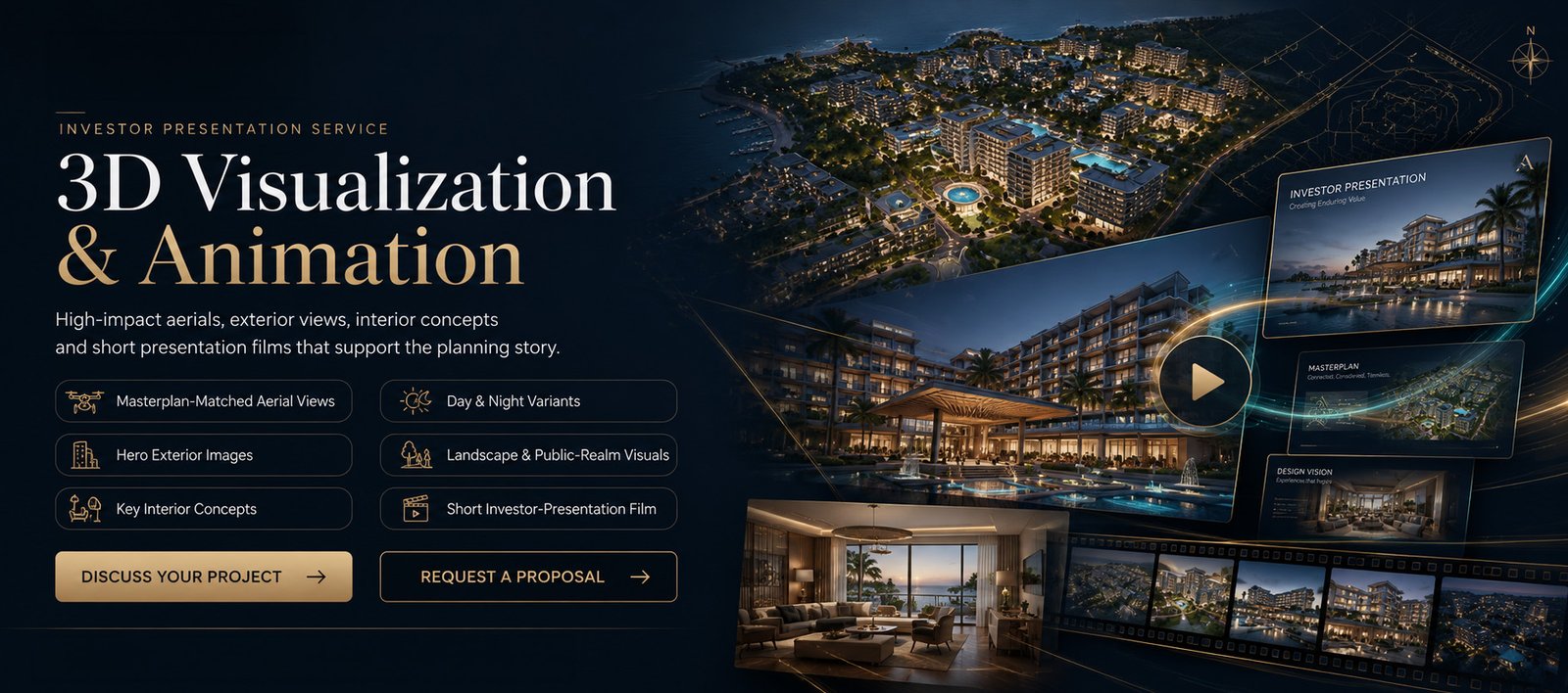 3d visualization and animation video services for realestate investors in dubai, usa, uk and india